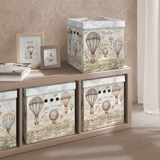 VAL TC-BCTN-3K Короб картонный, складной, квадратный, 31.5*31.5*31.5 см, набор 3 шт., TRAVELLING, шт