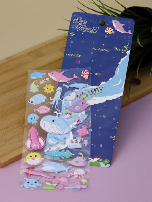 Наклейки объемные "Underwater world" (9*22,5 см)