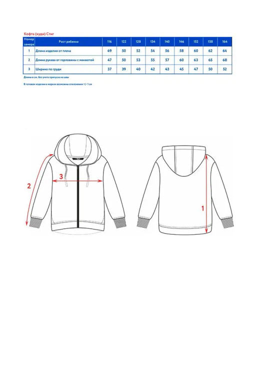 Кофта (худи) на молнии с капюшоном д/мал. Стиг, Спортивная кофта-толстовка. - Oldos фото 4
