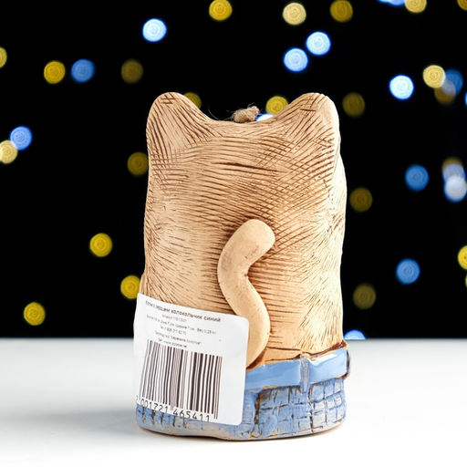 Колокольчик Котик с сердцем, керамика, микс - Simaland фото 4