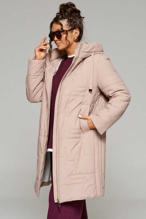 Пальто Beautiful Free 6238 бежевый