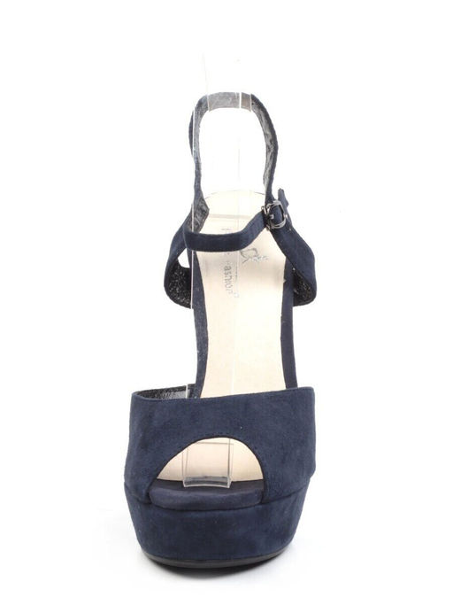 06-87U BLUE Туфли женские (натуральная замша)