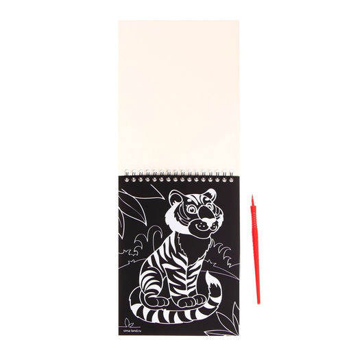 Блокнот-гравюра Удивительные животные, 10 листов, штихель - Школа талантов фото 5