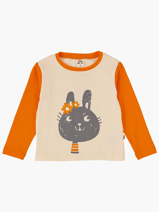 Пижама для девочки UD 1061 оранжевый - Mini maxi фото 3