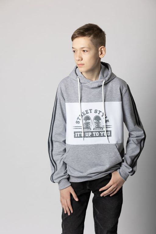 Худи Футер 2-х ниточный, 75% хлопок, 20%  полиэстер, 5%  лайкра. - Relay фото 4