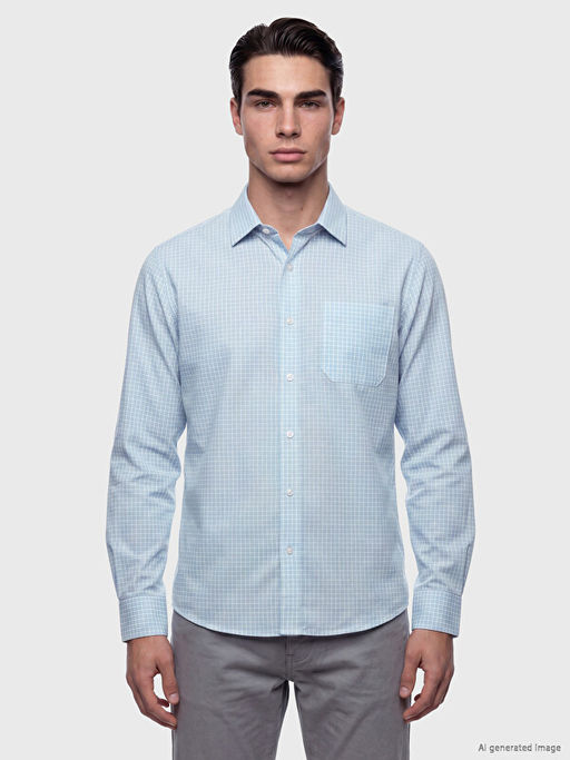 Regular Fit Ekose Erkek G?mlek