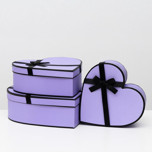 Набор подарочных коробок сердце 3 в 1, 33?32?11.5 - 26?25?9.5 см