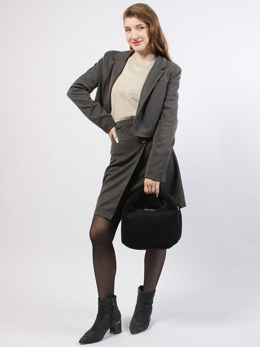 LACCOMA сумка P5878-1-черный эко кожа, искуственный мех полиэстер фото 2