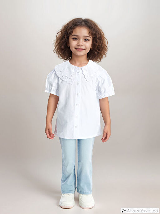 Beli Lastikli Basic K?z Bebek Jean Pantolon