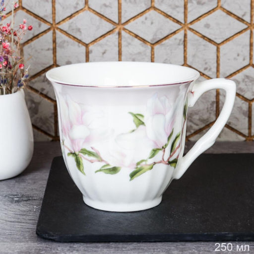 Кружка 250 мл / GF1 -12G /уп 8/ Магнолия костяной фарфор - Галеонтрейд фото 2