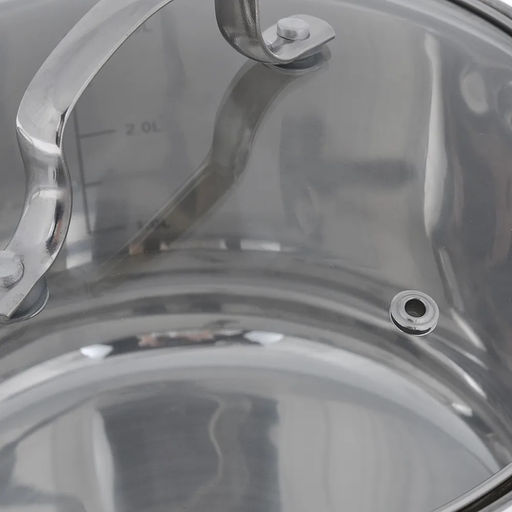 Кастрюля нерж 3,0 л (18 см) ZEIDAN со стекл крышкой, 5-ти слойное капс дно, арт. Z-50243