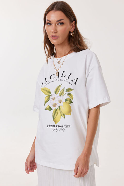 Футболка LYUSHe 4137 лимон