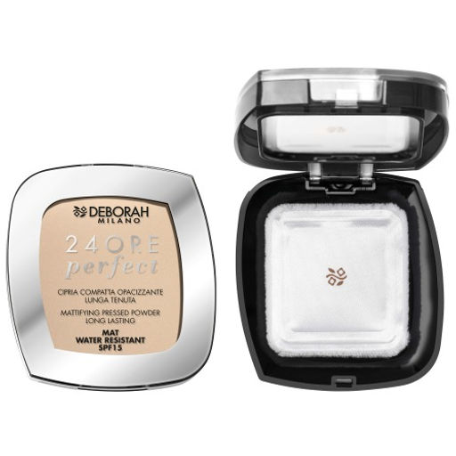 Пудра матирующая Deborah 24ore Perfect тон 1 Light Beige 9 г  фото 2
