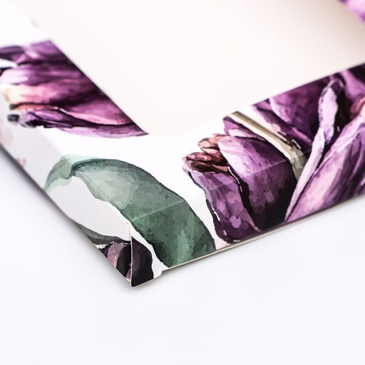 Цена за 5 шт. Подарочная коробка под плитку шоколада, с окном Акварель тюльпаны, 17?8?1.4 см