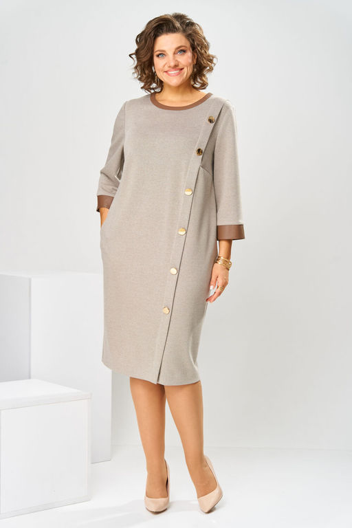 Платье Romanovich Style 1-2846 бежевый фото 9