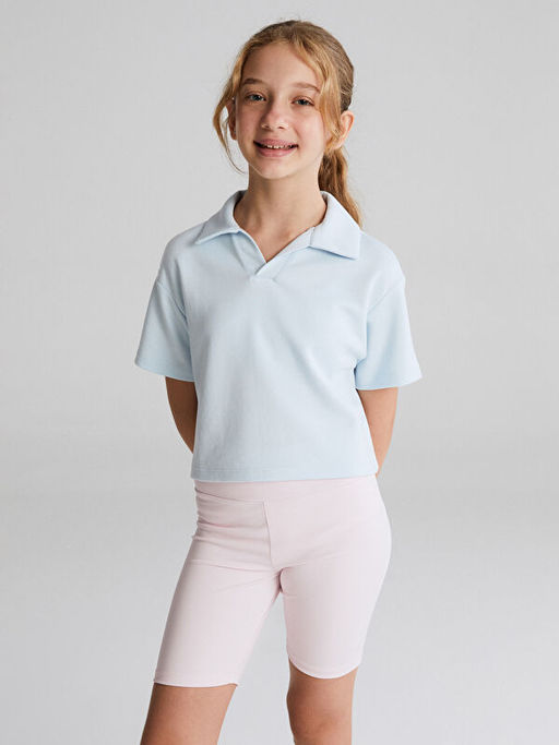 Polo Yaka K?z ?ocuk Ti??rt