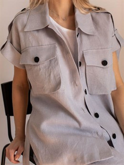 жилет лен - Волтри фото 4