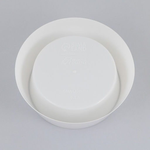 Цена за 3 шт. Миска пластиковая 300 мл, белая