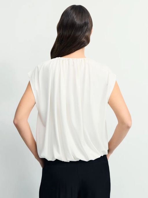 Футболка со сборкой с модалом в составе / Zarina  фото 5