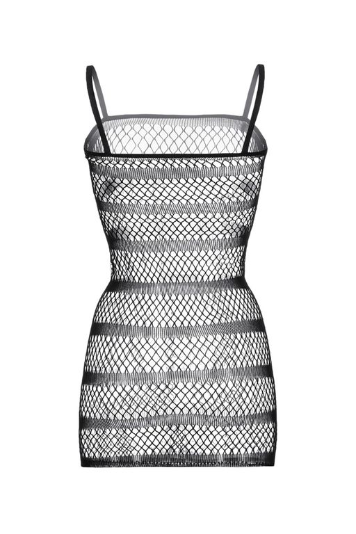 Платье-сетка Candy Girl Precious с полосками, черное, OS  фото 4