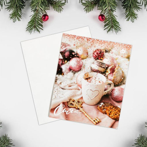 Цена за 20 шт. Открытка-мини новогодняя «Сияй», 8.5×10.5 см