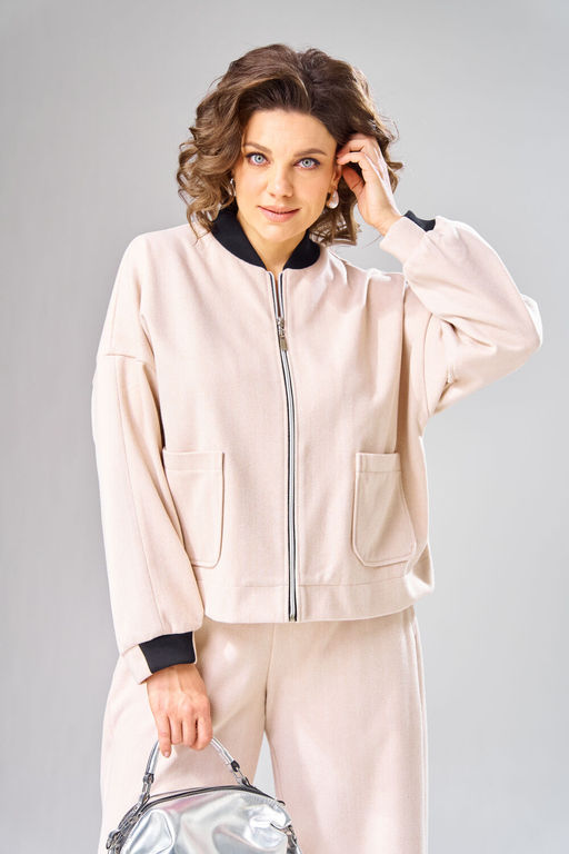 Бомбер VN Fashion 1101 бежевый