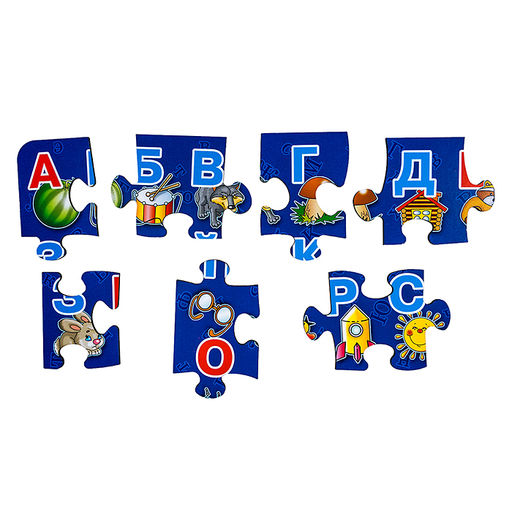 Пазлы из дерева. Мои первые пазлы Алфавит 24 эл - Десятое королевство фото 3