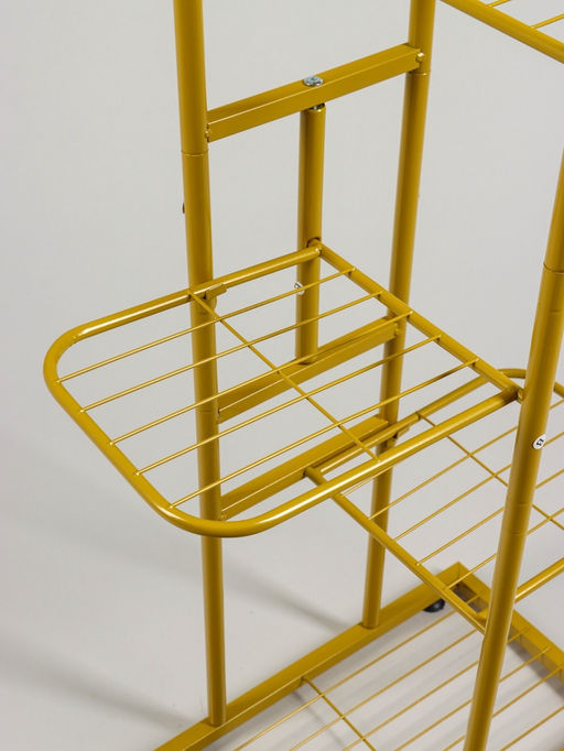 Подставка для цветов Greengo, 5 полок, 44×22×95 см, напольная, металл, цвет золотой