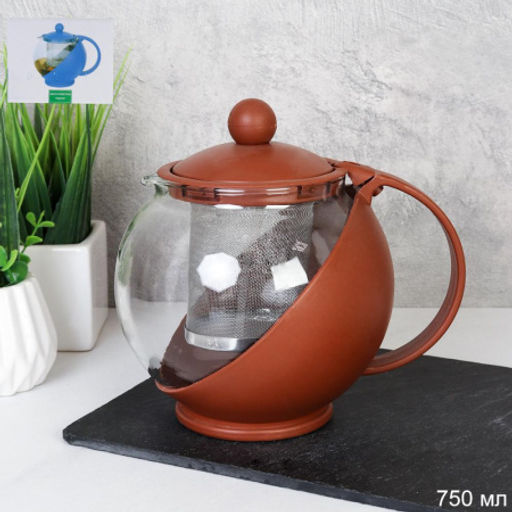 Чайник с металлическим ситом 750 мл / G-58786 /уп72/ - Галеонтрейд фото 4