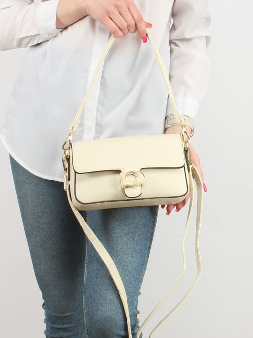 Сумка женская искусственная кожа YDR-2531, 1отд+карм/пер, плечевой ремень, молочный SALE 253918 - Adelia фото 10