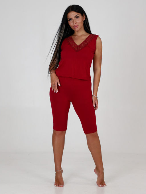 411 ПИЖАМА БРИДЖИ (Бордо) - А-дина фото 4