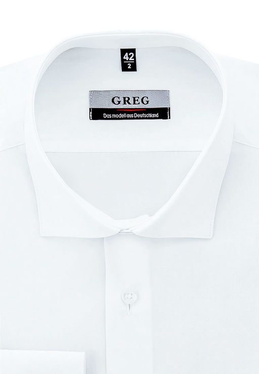 Сорочка мужская длинный рукав GREG 100/199/WHITE/ZV  фото 2