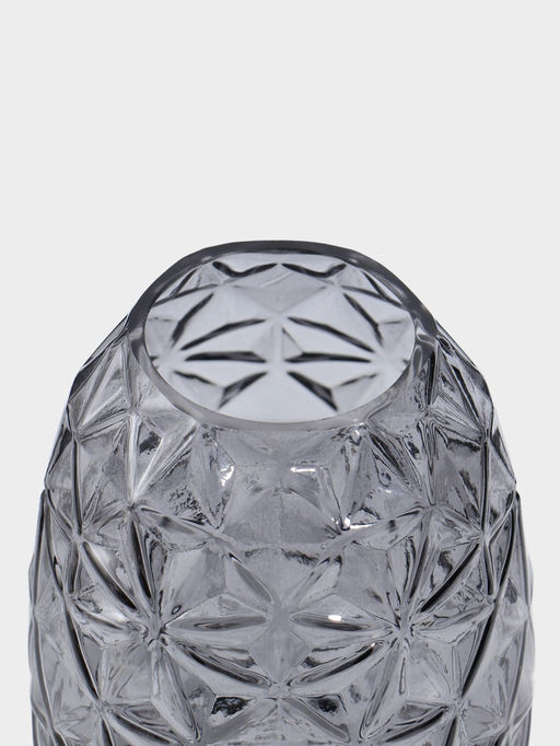 Ваза для цветов «Гунвор», 23×11 см, стекло, серая