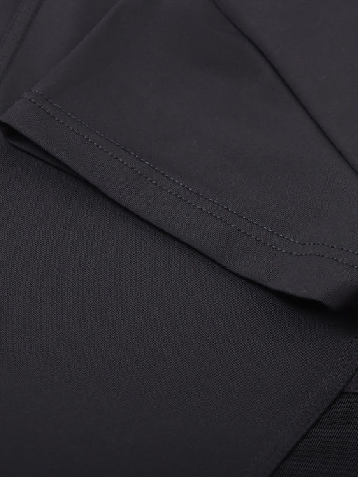 Футболка спортивная с сеткой женская MINAKU, чёрная, размер 46