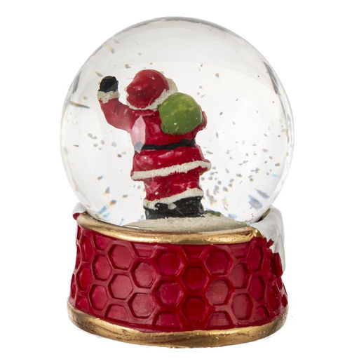 Фигурка декоративная "Дед Мороз/Снеговик" в стекл шаре, L7,5 W7,5 H8,5 см, 2в.