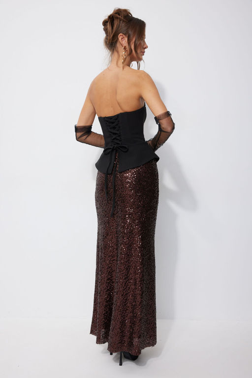 Юбка LYUSHe 4257 коричневый  фото 7