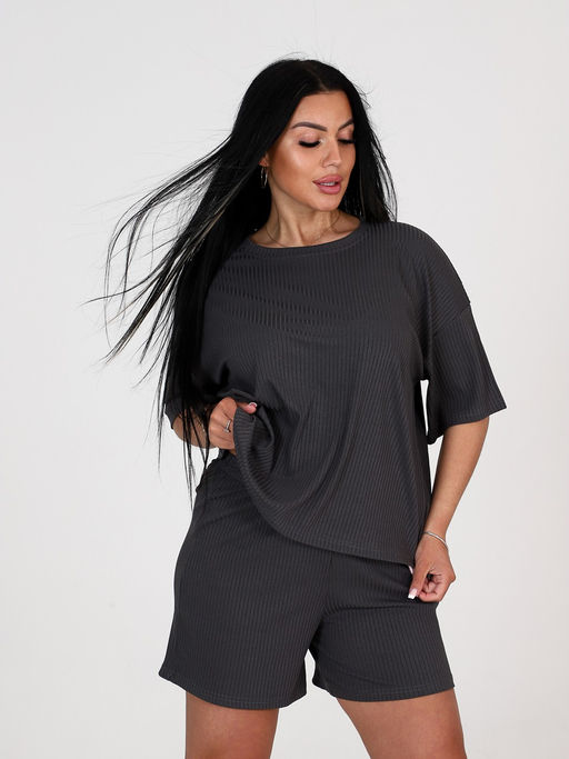 012 ЖЕНСКАЯ ПИЖАМА (Графит) - А-дина фото 3