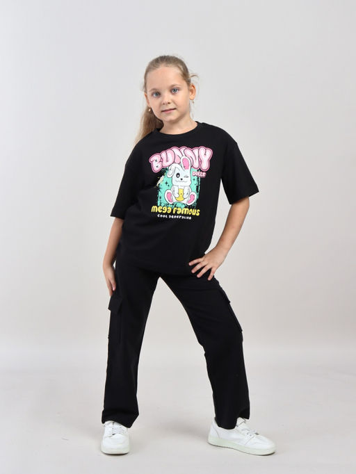 CRB wear / CWKG 70536-22-427 Брюки для девочки,черный/Ex.Cherubino фото 3