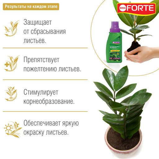 Компл. орг.-мин. удобр. "Bona Forte Здоровье" Для декоративно-лиственных растений фл.285мл