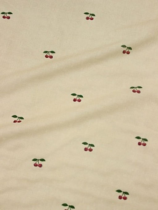 Муслин Премиум двухслойный гладкий Сладкие вишенки, ш.2.5м, хлопок-100%, 130гр/м.кв