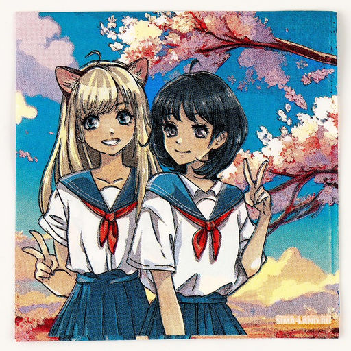 Цена за 4 шт. Салфетки бумажные 25×25 см «Девочки», набор 20 шт.