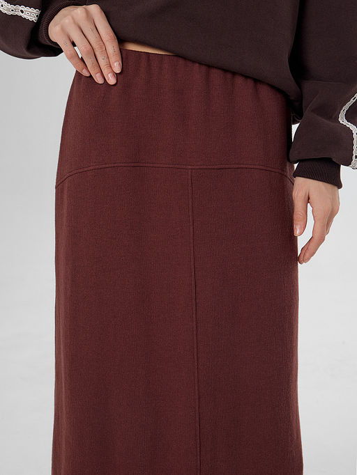 Юбка женская бордовая - Mark formelle фото 6
