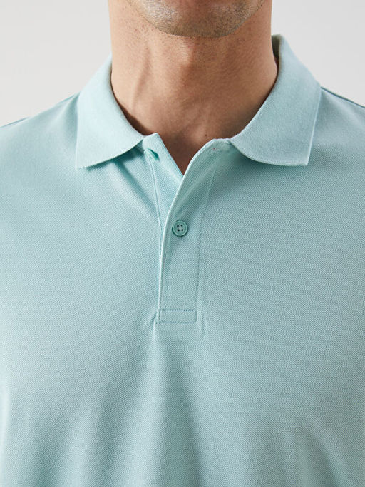 Polo Yaka K?sa Kollu Pike Erkek Ti??rt