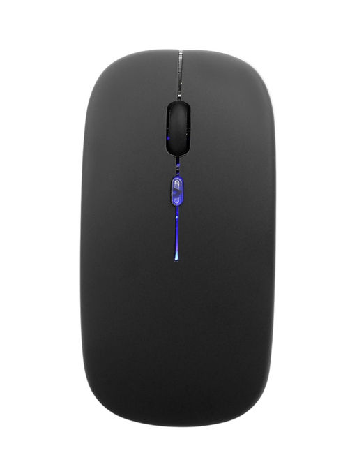 Мышь MB-2.4 беспроводная, оптическая, подсветка, 1600 dpi, USB+BT, чёрная