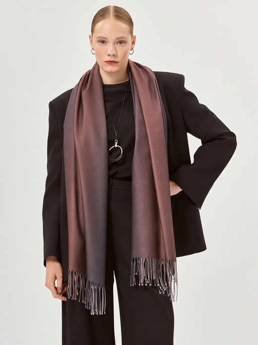 Палантин жен. виск+шерсть 70х180 LSZ33-638-16