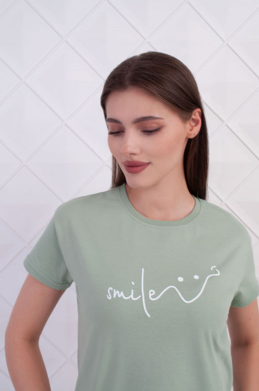 Арт. 9141 Пижама с шортами 42-50 (5 шт) Цвет:верх-полынь,низ-полынь - Калинка фото 5