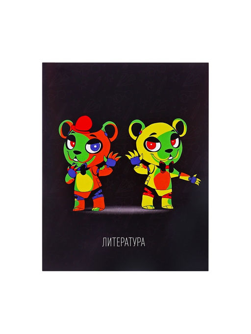 Набор предметных тетрадей Calligrata «Неоновые звери», 10 предметов, 48 листов, со справочным материалом, обложка из мелованного картона, неоновая...