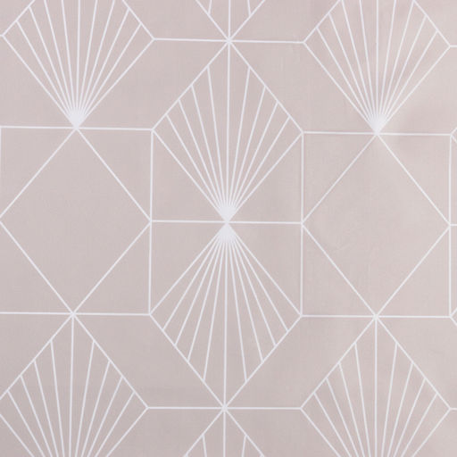 Штора для ванной водоотталкивающая «Этель» Geometry, 145×180 см, ткань оксфорд, бежевая