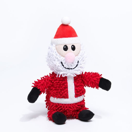 Игрушка мягкая для собак Дед мороз с пищалкой, 26 х 15 см - Пижон фото 7