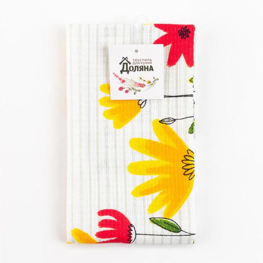 Цена за 2 шт. Полотенце кухонное Доляна Enjoy today, белое, 35?60 см